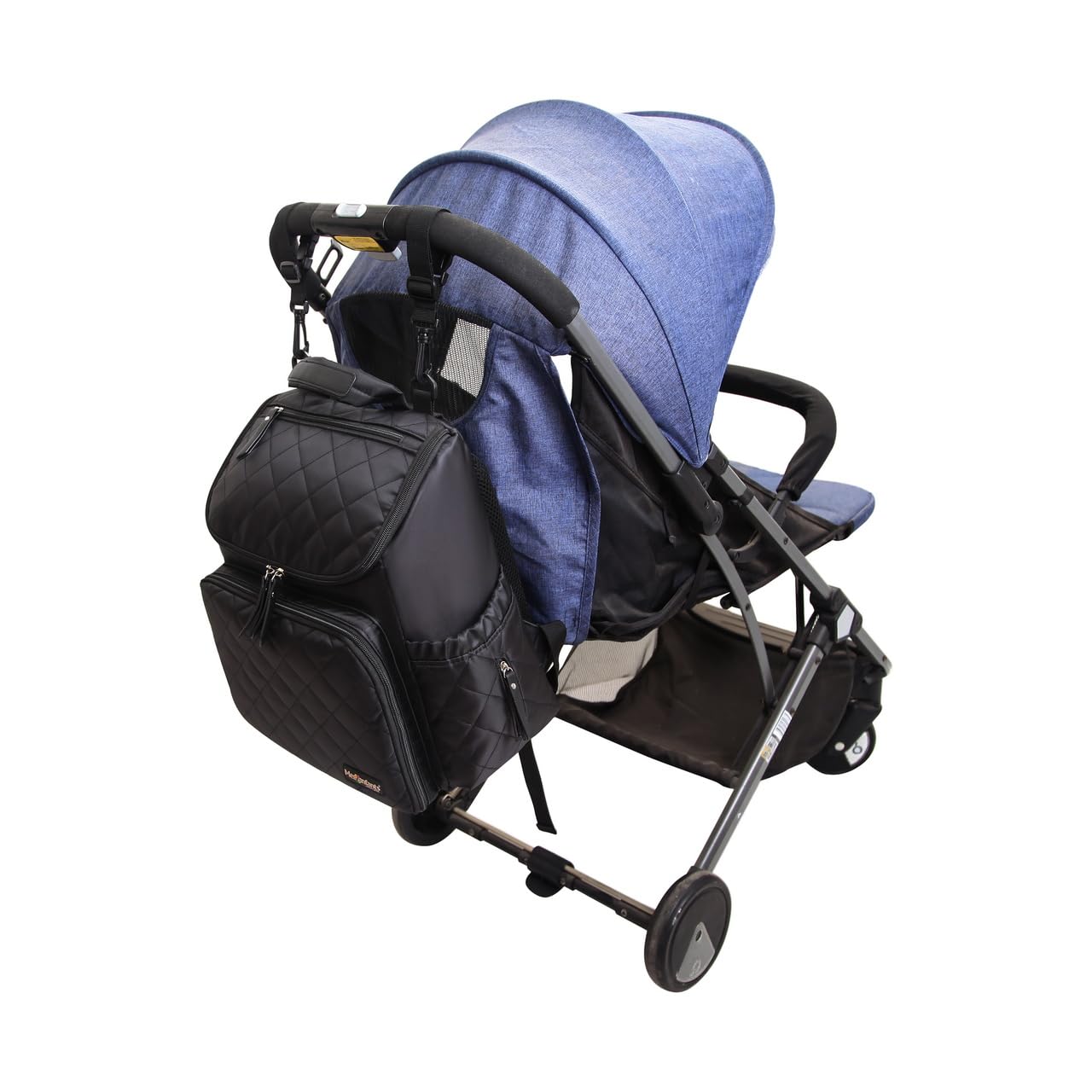 Zaino per fasciatoio, grande zaino per pannolini, multifunzione, con fasciatoio portatile, porta ciuccio e cinghie per passeggino, per mamma e papà