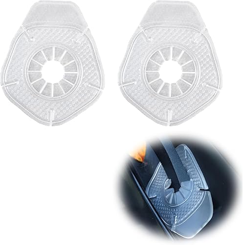 2 almohadillas de protección para limpiaparabrisas de automóvil, 2.9 x 3.8 pulgadas, impermeables, de PVC, accesorios para limpiaparabrisas