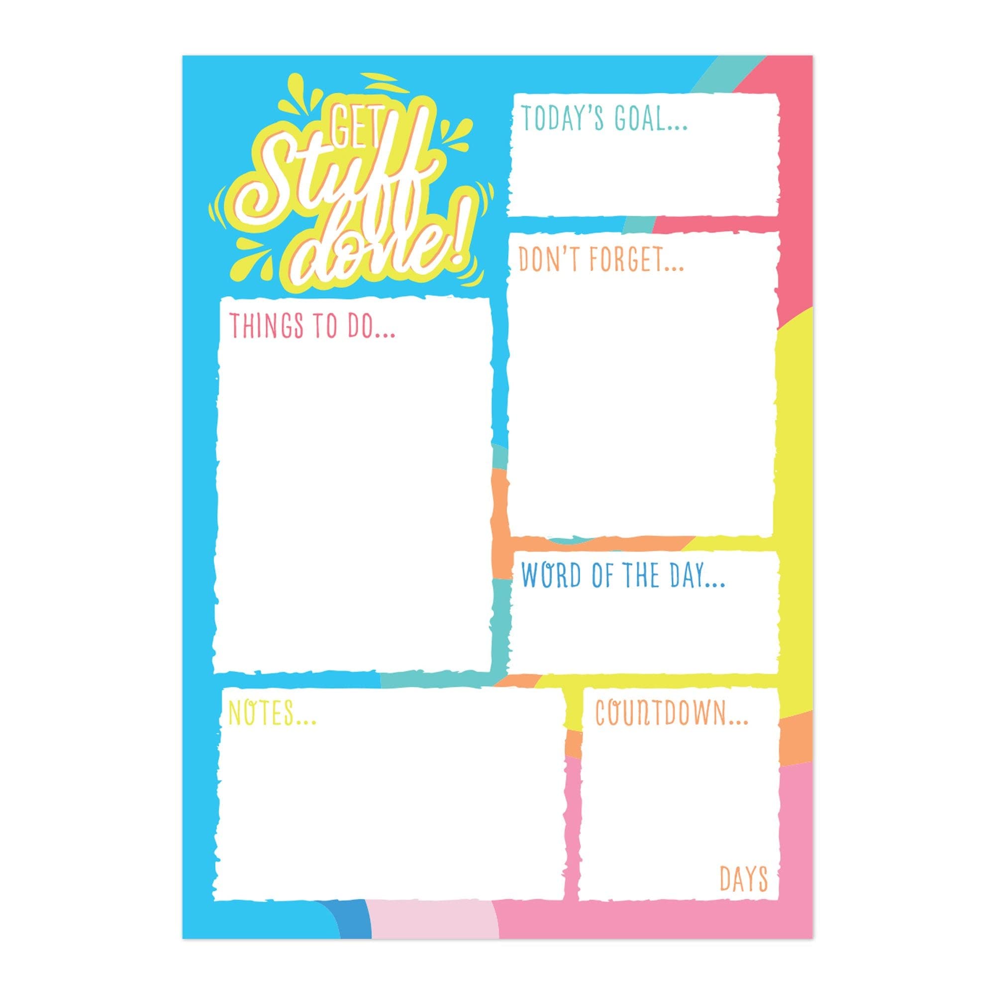Magnetic To Do List, Daily Planner and Organiser for Fridge Whiteboard or Office, Get Organised, Reduce Stress