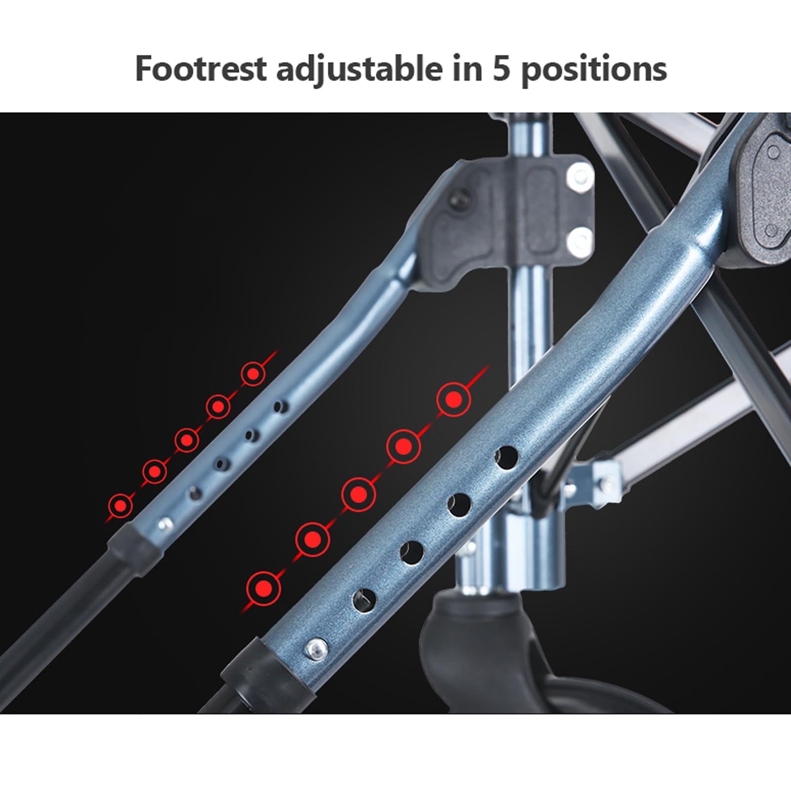 Silla de Ruedas de Seguridad Silla de Transporte portátil Sillas de Ruedas Ligeras Plegables Sillas ergonómicas Transporte de sillas de Ruedas Sillas de Ruedas de Cuidado móvil Silla de Ruedas fácil