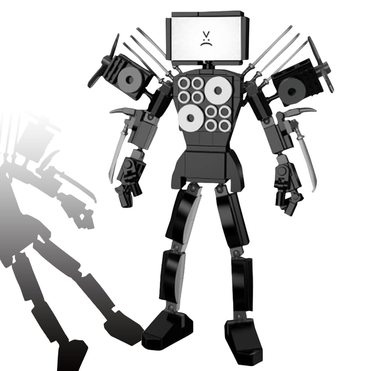 Skibid Toilet Titan Cameraman Building Blocks,Skibid Building Block Toilet Game Toys,New Upgraded Titan Tv Man Vs Titan Speaker Man,Building Bricks For Kids