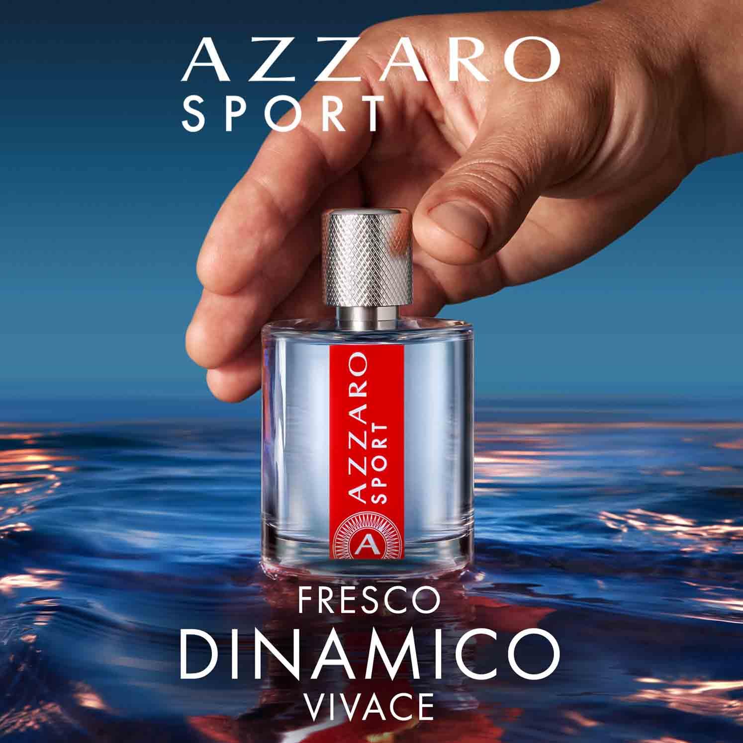 Azzaro Sport Eau de Toilette Uomo, Profumo Uomo Fresco e Vivace, Fragranza dalle Note Agrumate e Aromatiche, Con Pompelmo, Salvia Sclarea e Legno di Sandalo, A Lunga Durata, 100 ml