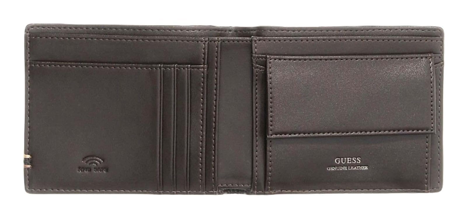 GUESS portafoglio Boston Bifold Wallet Coffee marrone
