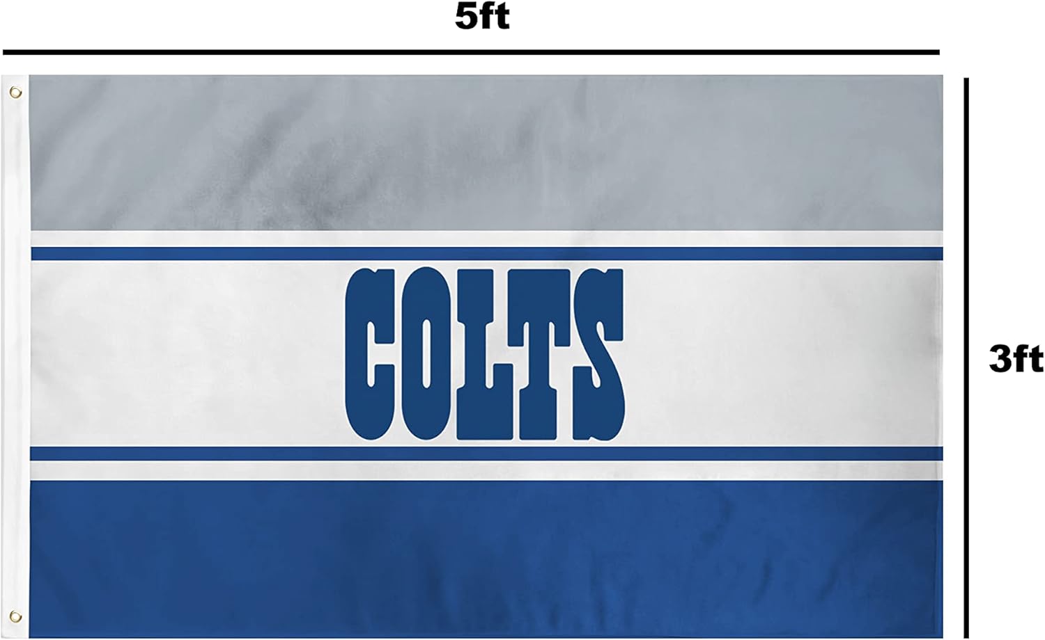 FOCO Indianapolis Colts NFL Horizontal Flag - Image 3
