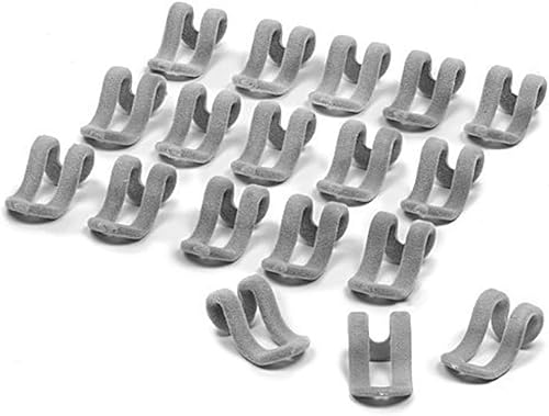 Miniatura 1 de 20 ganchos en cascada para colgar ropa de plástico metal madera flocado perchas (gris)