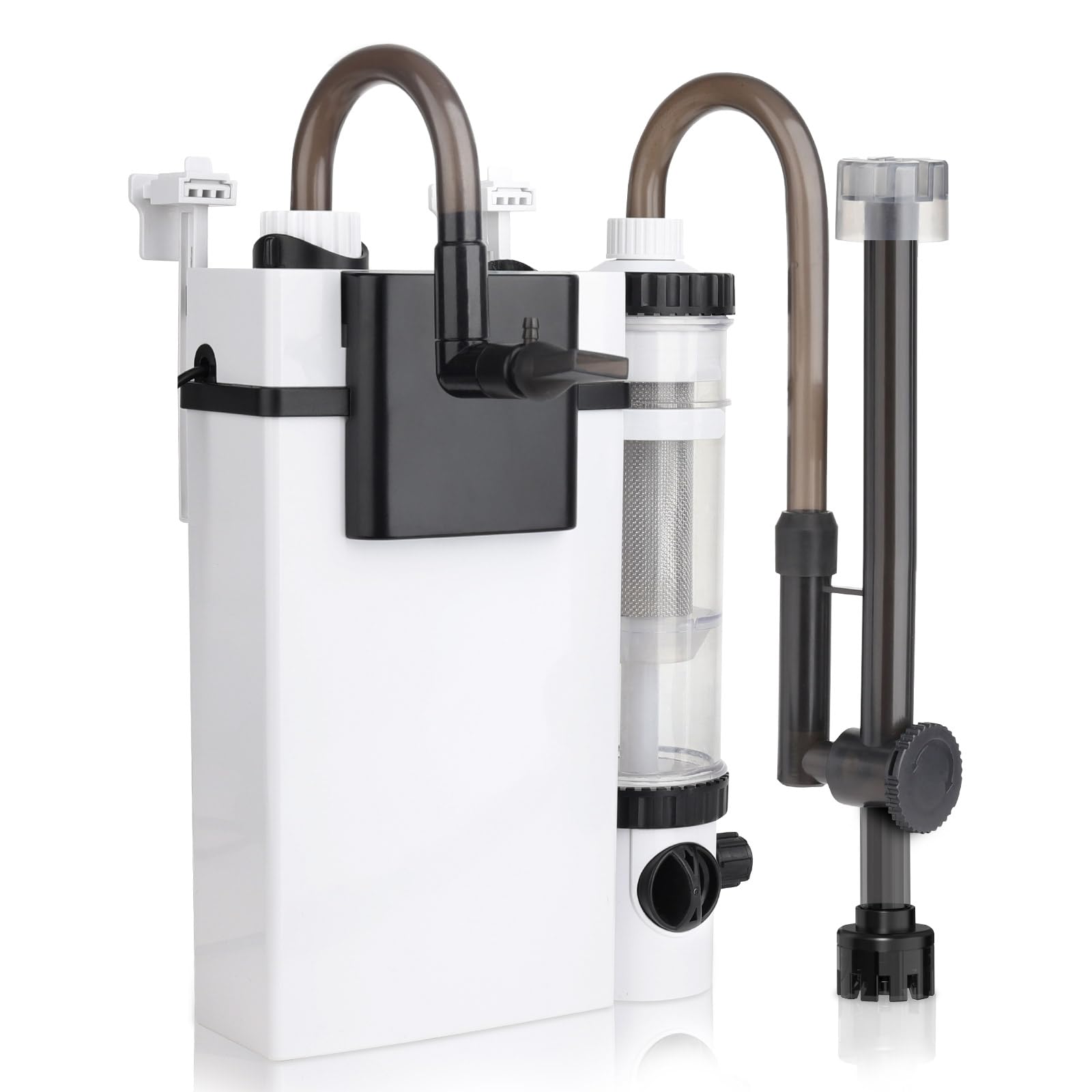 hygger Hang on Back Filtre, Silencieux Fish Tank Filter pour Aquarium, 600L/H 8W Débit Eau Réglable Aquarium Filtre for 56-113L Tanks
