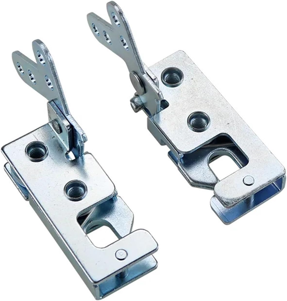 Press Type Mechanical Door Lock Concealed Toggle Lock Industrial Cabinet Door Locking Buckle Car Hasp Lock 1Pcs(DK618-8L)