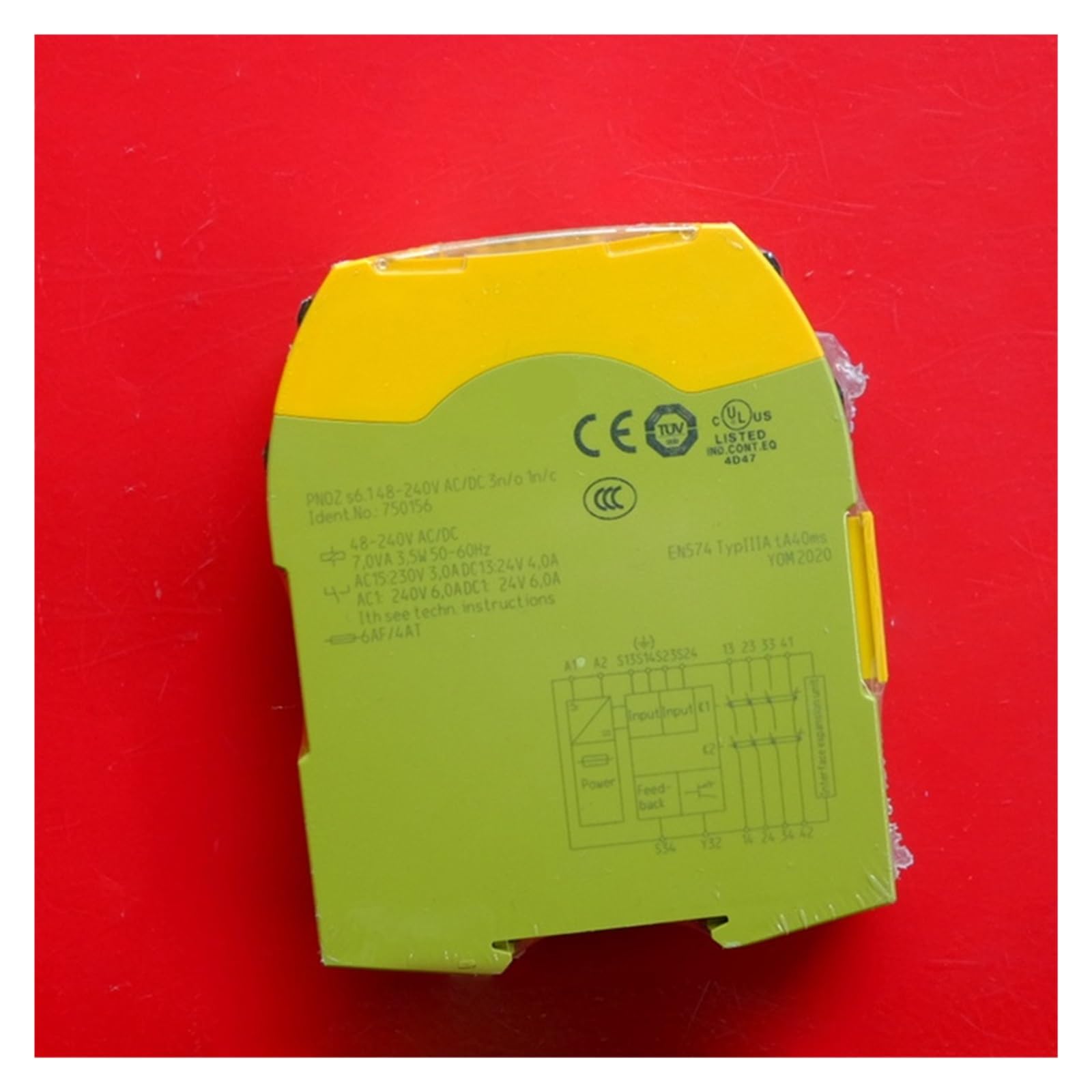 Module de contrôle de Relais S6.1 750156 48-240 V CA/CC 3 N/O 1 N/C