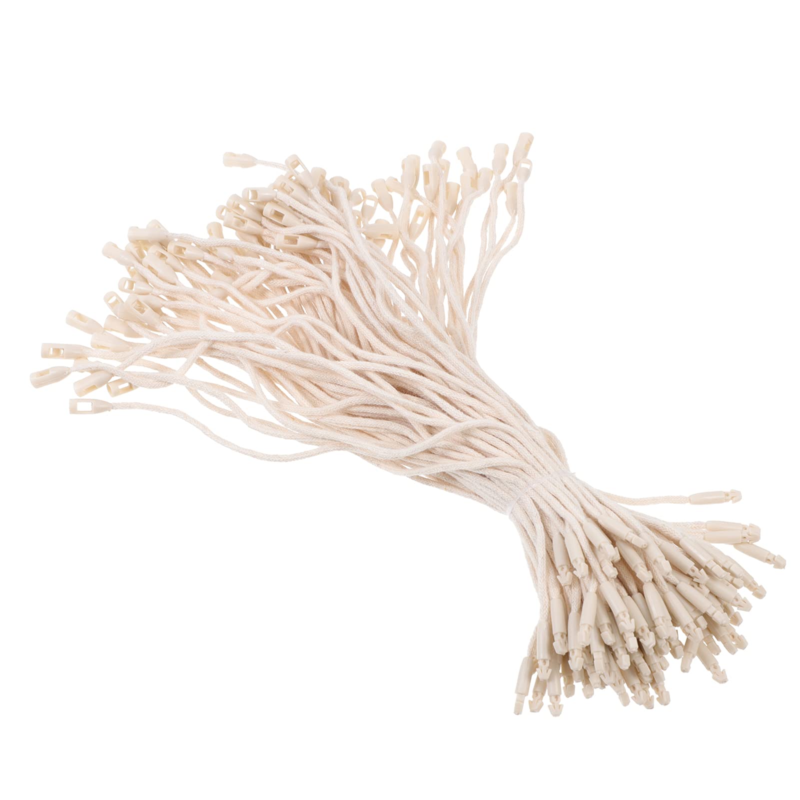 OUNONA 1000pcs Cotton Garment Tag Ropes Secure Price Tag Fasteners for Clothing Easy to Use Hanging String for Shops Boutiques Cotton Material for Fashion Retail