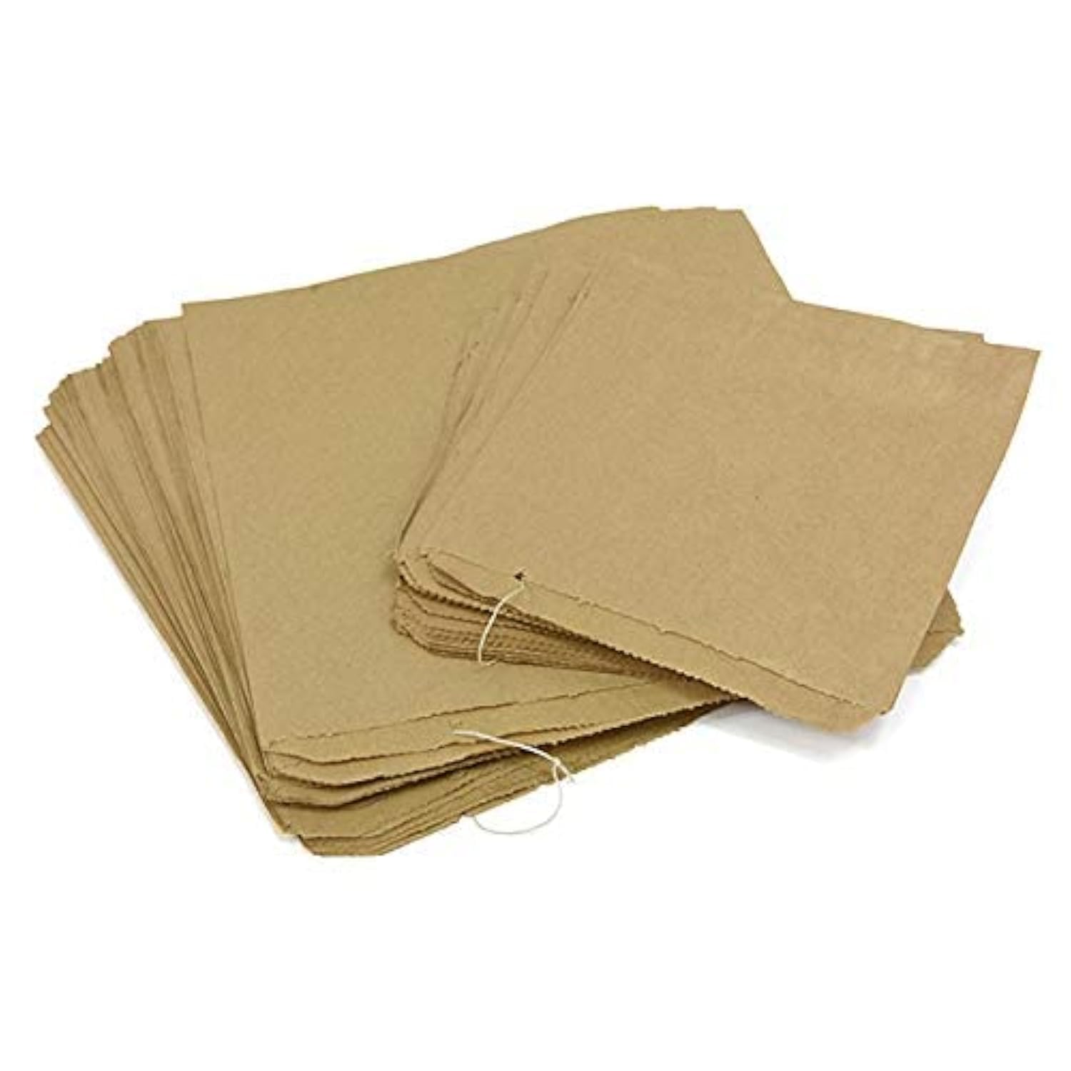 Sabco - 100 Ecofriendly Kraft Paper Disposable Lunch Bags - Brown, Fold Top, 10 x 12" - Ideal For Food, Groceries, Sandwiches, Pick N Mix Sweets, And As Fruit Veg Bags