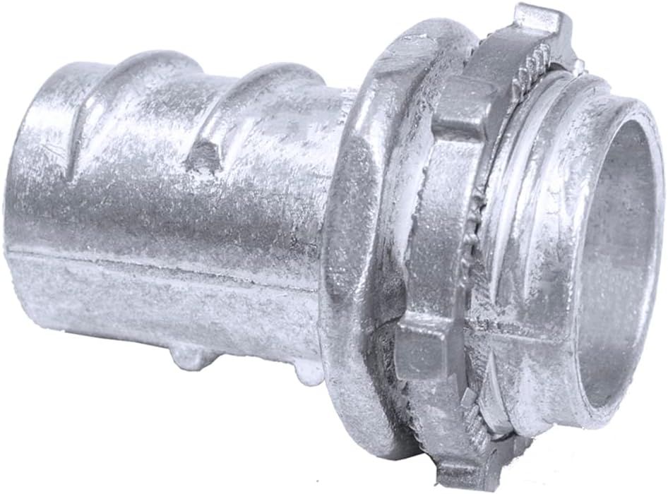 ProConnex 1/2" Flex Screw-In Connector Conduit Fitting, 50-pack