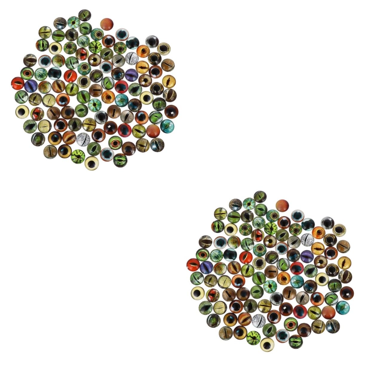 EXCEART 200piezas Ojos De Animales Simulados De Vidrio Brillantes Para Manualidades De Muñecas y Títeres Accesorios Creativos Para Proyectos Artesanales