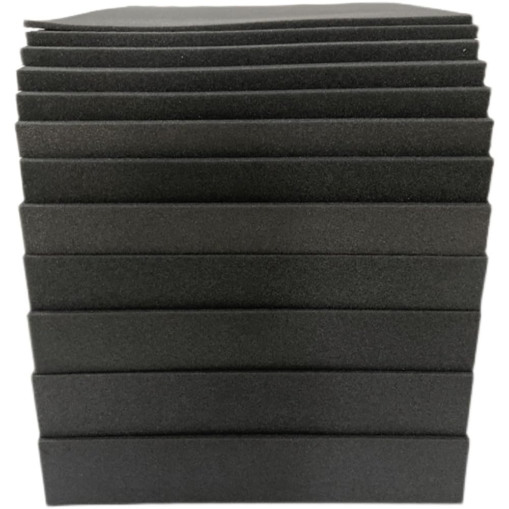 Feuille De Mousse Haute Densité - Insert Antichoc Découpable Pour Boîte À Outils, 1 Pièce (30x30cm À 50x30cm), Noir - Rembourrage Pour Un Stockage Et Un Transport Sécurisés(L40cm x W35cm,Thick 9cm)