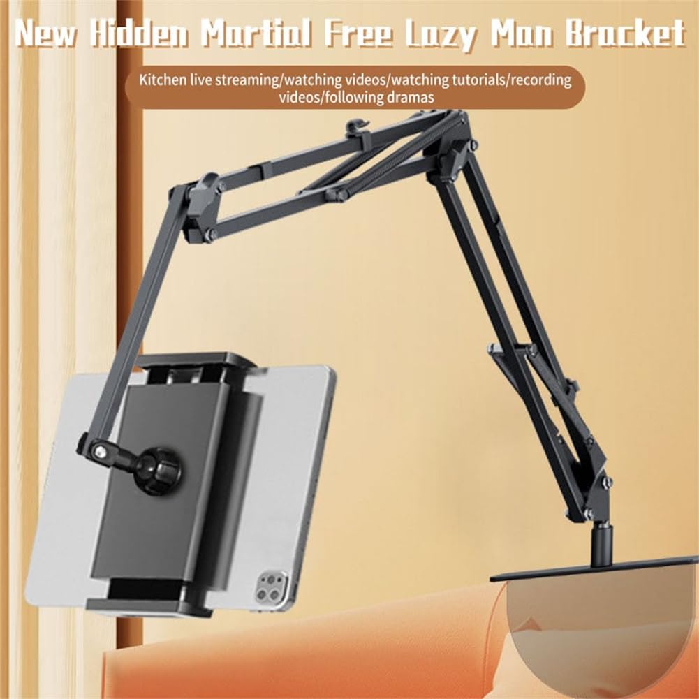 Soporte extensible oculto para teléfono/tableta en la cama, soporte oculto para teléfono o tableta, retráctil, deslizable y clip para teléfono (corrector, universal)