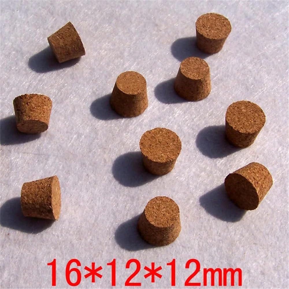Vetreria da laboratorio Tappi for tubi in legno da laboratorio da 16 * 12 * 12 mm, piccoli tappi for bottiglie di vetro, tappi morbidi for esperimenti(200pcs)