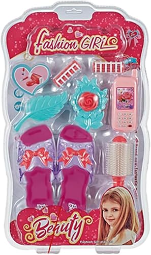 Juego de zapatos de juego para niñas de princesa juguetes de moda para teléfono celular para Niñas el estilo puede variar