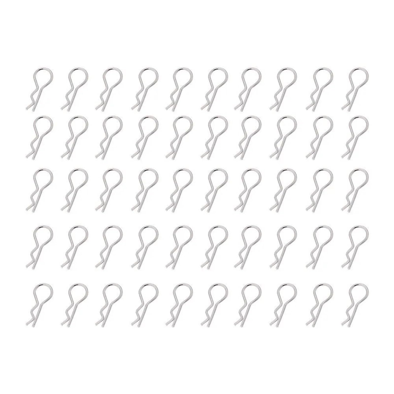 Body Shell R Clips Pins 50 Uds Metal para Piezas Mejora 1/10 RC