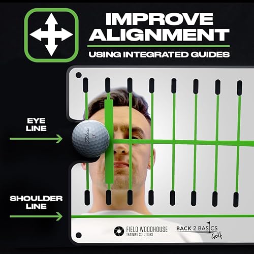 Miniatura 5 de Espejo de Putting de Golf - Ayudas de Entrenamiento de Golf para Hombres y Mujeres - Ayuda de Entrenamiento de Putting Pro Path Aprobada por