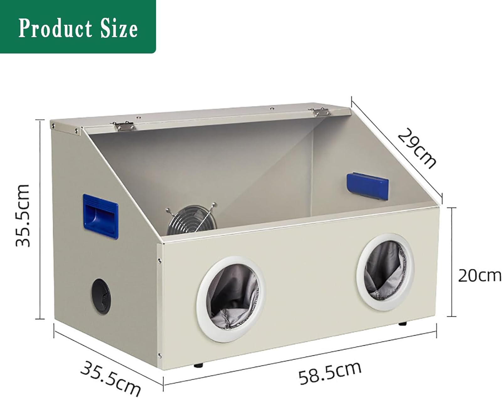 Boîte De Meulage Dentaire, Boîte De Gravure Anti-poussière Avec Éclairage LED Et Fenêtre Transparente, Ventilateur Puissant 2800R/MIN, Utilisée Pour Le Meulage/gravure/polissage/perçage/découpe