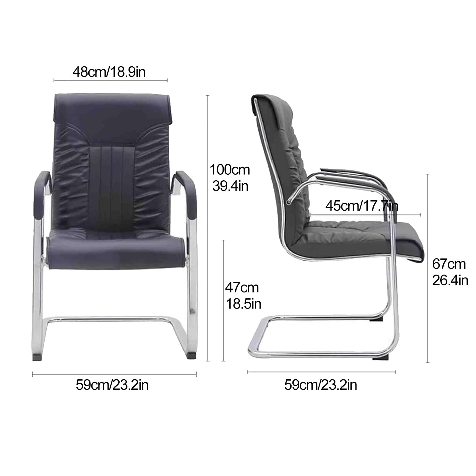 Sedia Ufficio, Sedia Ergonomica, con Braccioli, Sedia for Computer Domestico, Sedia da Conferenza, Adatta for Uffici e Sale di Ricevimento(Gray)