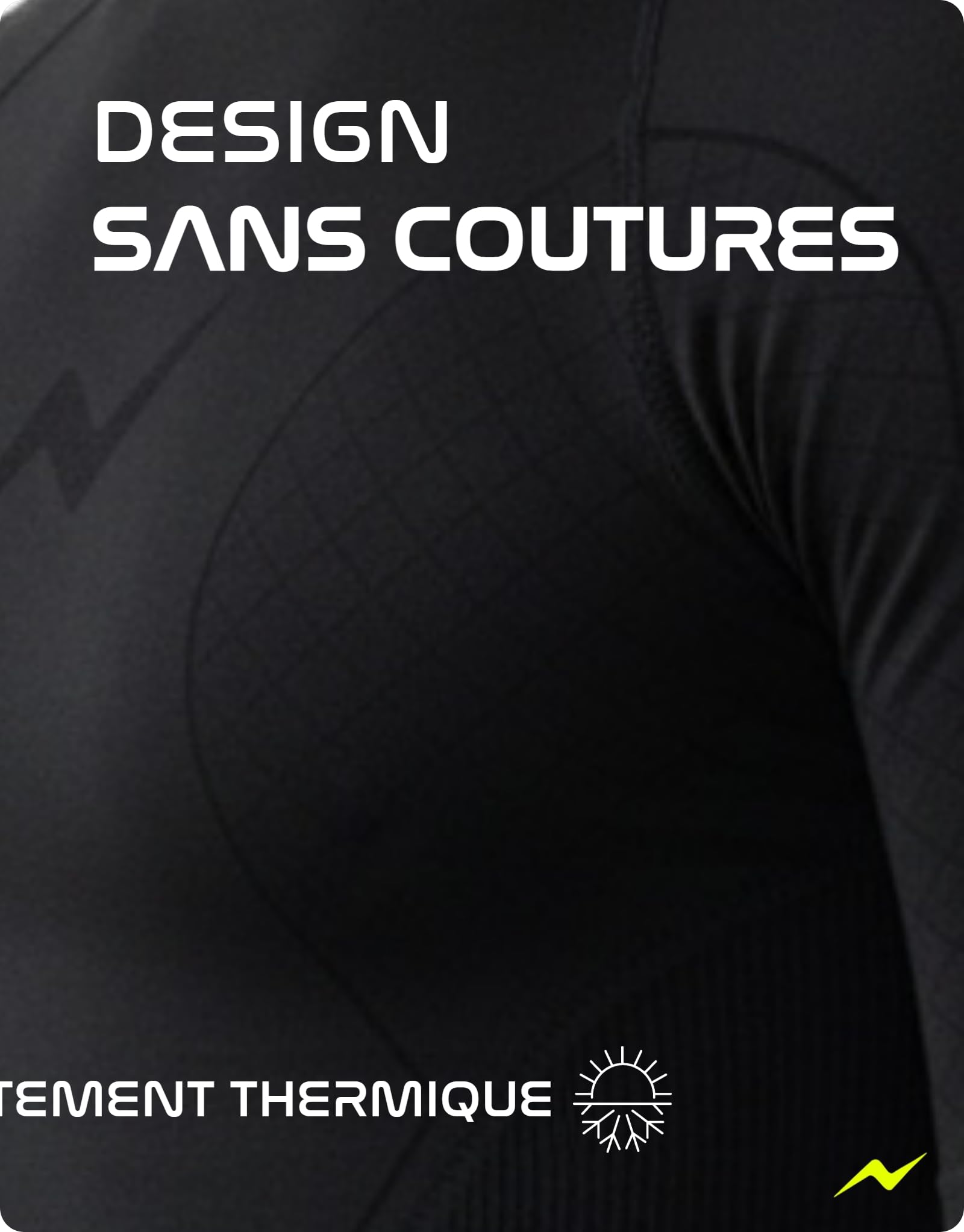 PRS Haut Thermique Homme Manche Longue - Vêtements Homme - Maillot Running Respirant - Haut Col Rond sans Coutures à Séchage Rapide (Noir, S/M)