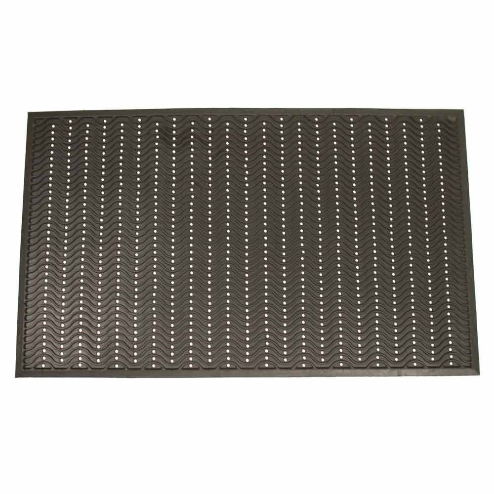 Blасk Frіdау Sаlе 2022 Rubber-Cal 03-213-BK Ultra Scraper Outdoor Rubber Commercial Entrance Mats, 3' x 5', Black