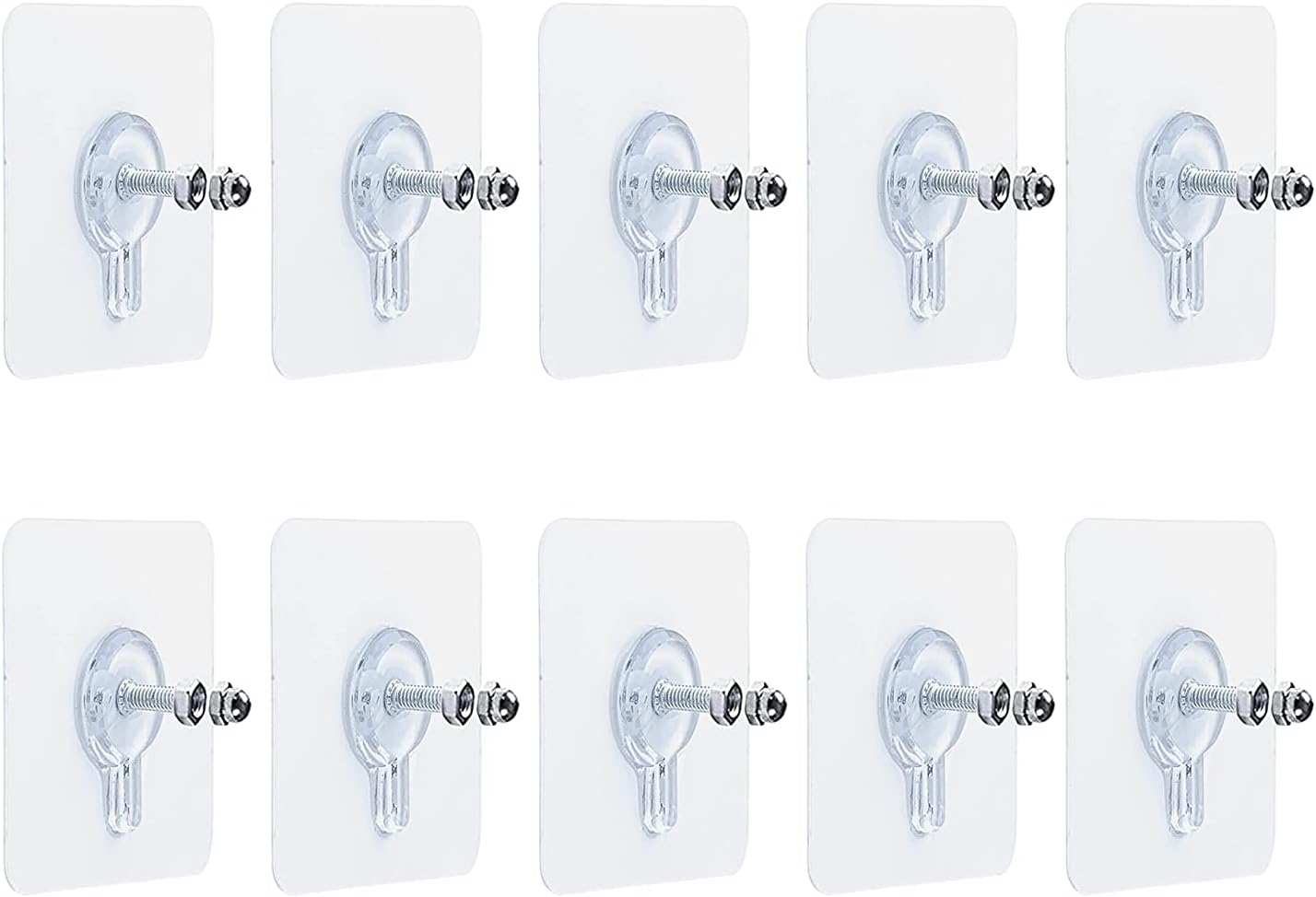 MEISO 10 Pièces Adhésif Vis Murales Clous de Suspension AutoAdhésifs