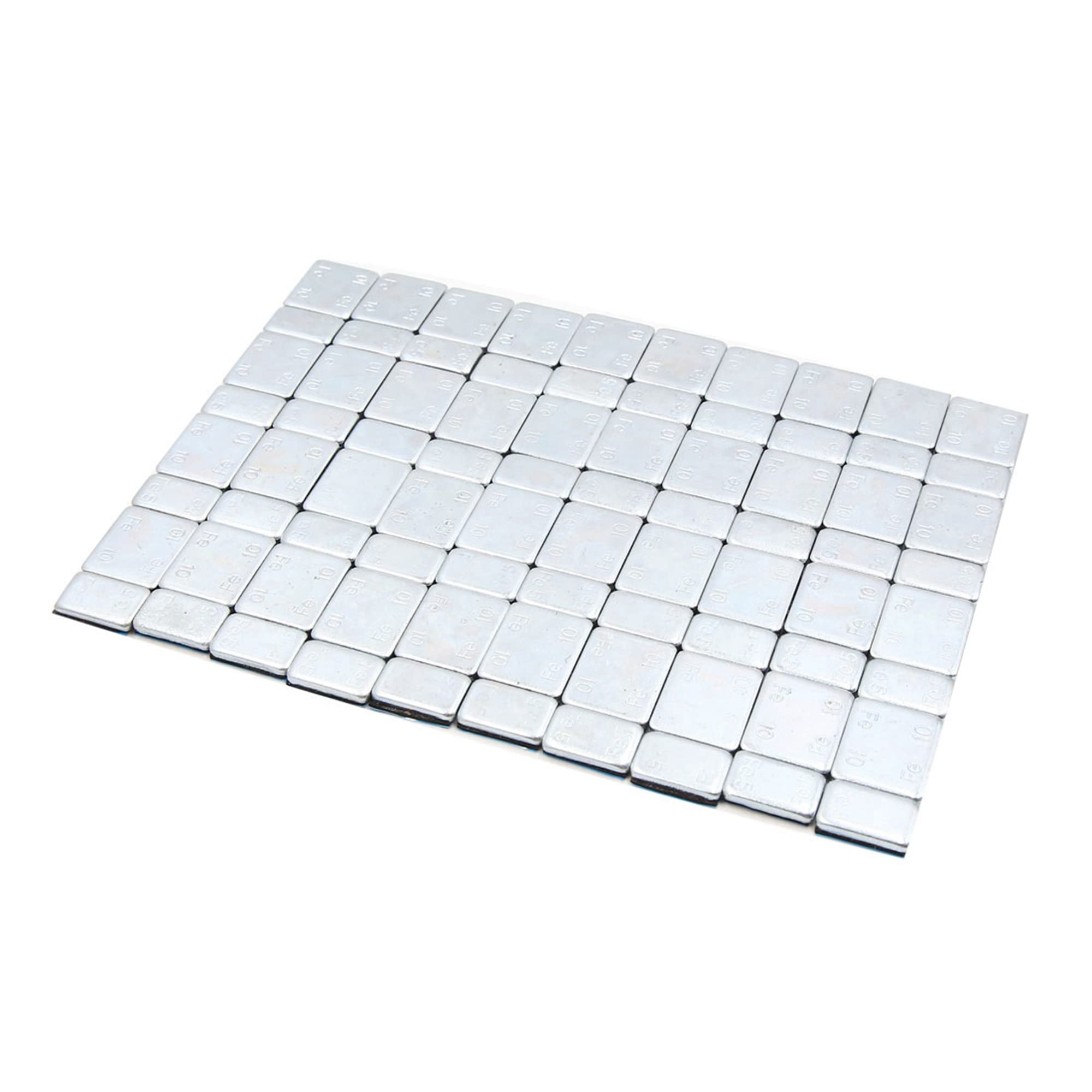 sourcing map 10pcs Self Adhesive Tire Wheel Balance Weights Strips 136x20mm