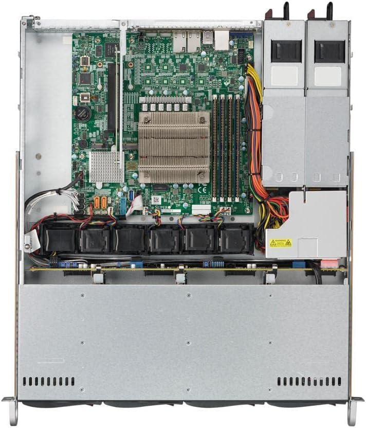 Supermicro SuperServer 5019C-MR Barebone System - 1U Rack-mountable - Intel C246 Chipset - Socket H4 LGA-1151-1 x Processor Support - Black - 128 GB DDR4 SDRAM DDR4-2666/PC4-21300 Maximum RAM Suppor