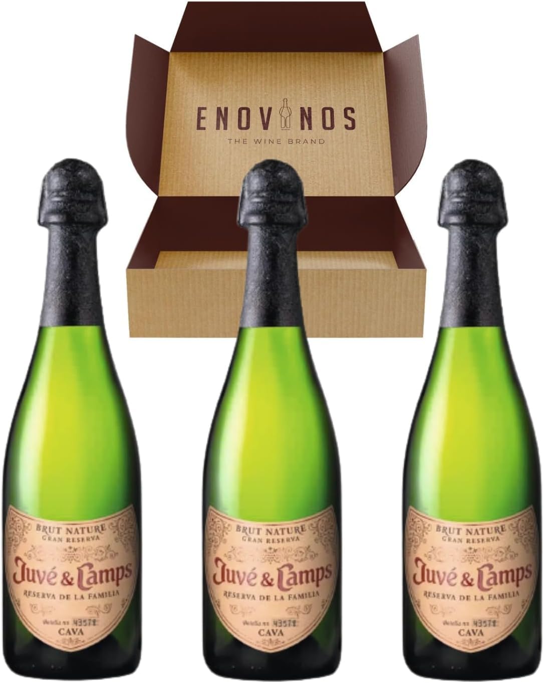 Cava Juvé & Camps Reserva Familia | 3 Botellas Espumoso Juve Camps x75 cl | Mejor Selección ENOVINOS