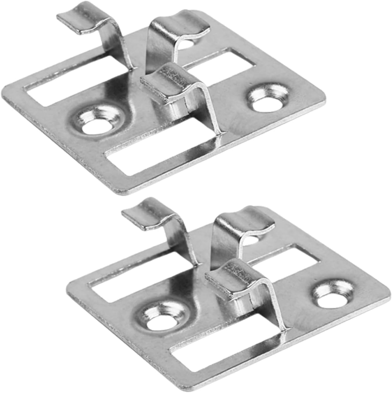 Composite Decking Clips Fastener Board Clips Stainless Steel Hidden Fixing Fasteners for WPC/BPC Flooring 100 Pcs, Gap: 5mm, Height: 8mm