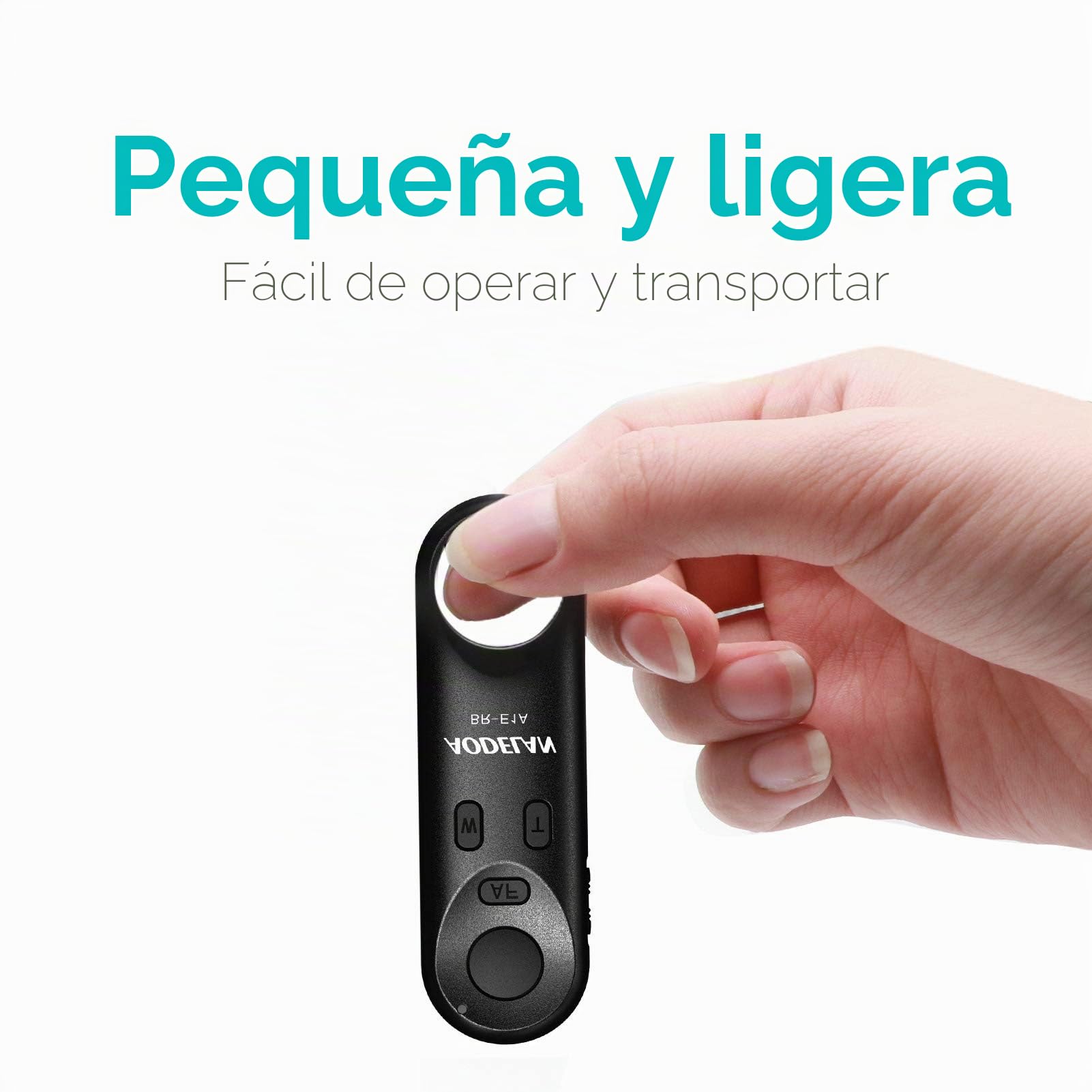 AODELAN Control Remoto inalámbrico Controlador Disparador BR-E1A Mando a Distancia para Canon EOS R, EOS RP, R5, R6, 6D Mark II, 77D, 850D, 800D, 200D, M50, 90D, M6 Mark II