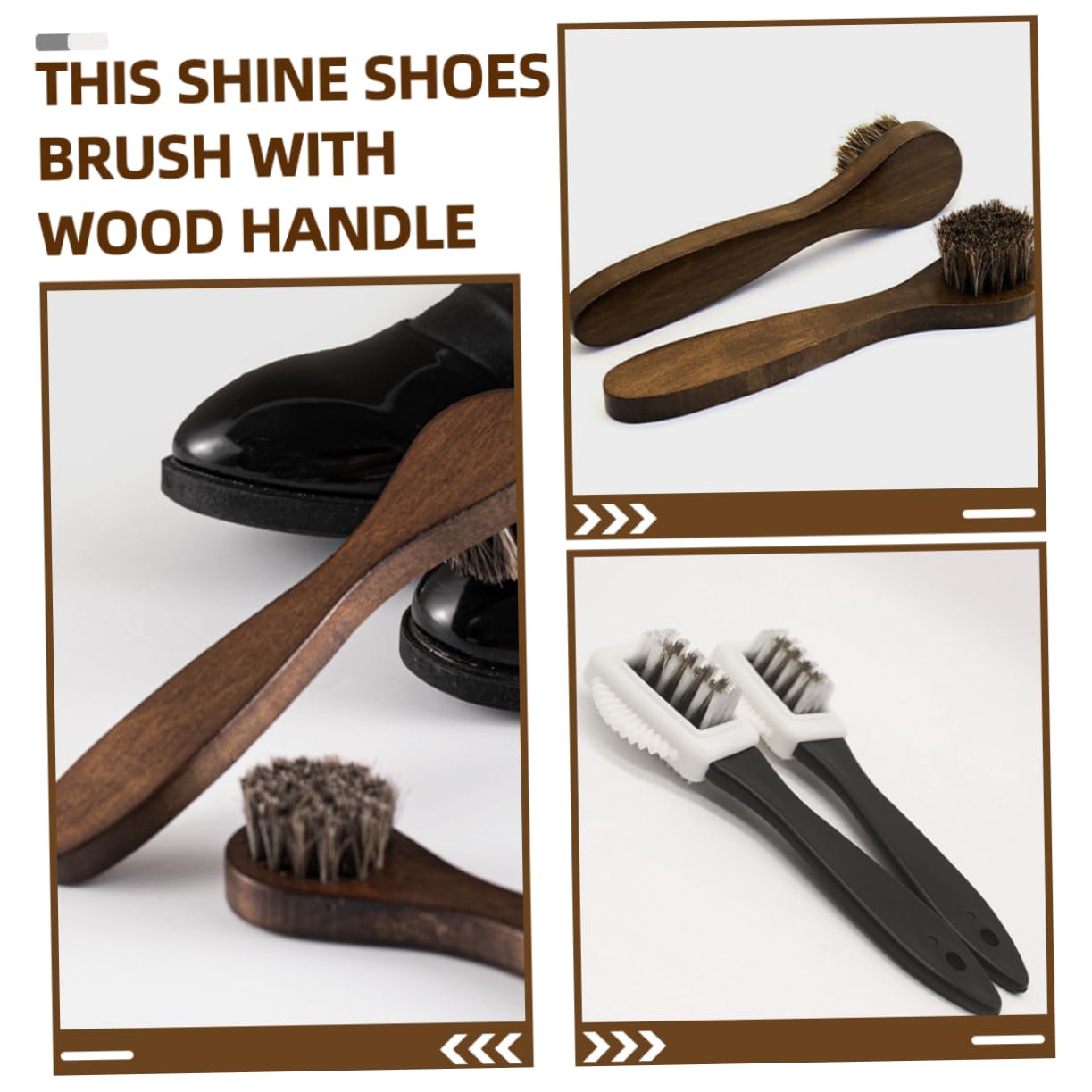 SHERCHPRY 10piezas Cepillos para Pulir Zapatos Cepillo De Aplicación De Cera para Cuero para Cuidado De Calzado y Muebles Diseño Ergonómico y Durable