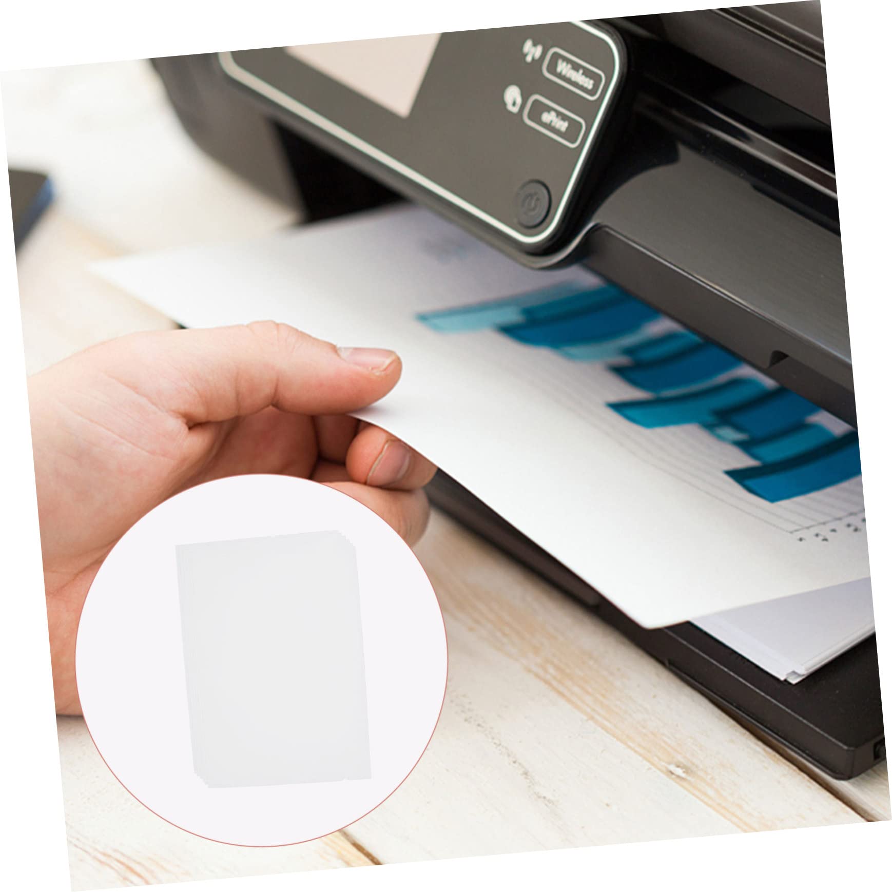 jojofuny 5 Sätze Hochglänzendes Fotopapier Beidseitig Professionelles Druckpapier Für Tintenstrahldrucker Für Foto Und Visitenkartendruck Klare Druckqualität Vielseitig 10 Blätter * 5