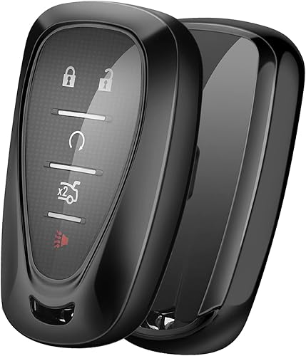 Miniatura 1 de ELOHEI para Chevy funda de llavero cubierta de TPU protector titular para Chevrolet 2020, 2019, 2018, 2017, 2016 Chevy Malibu Camaro Cruze Traverse