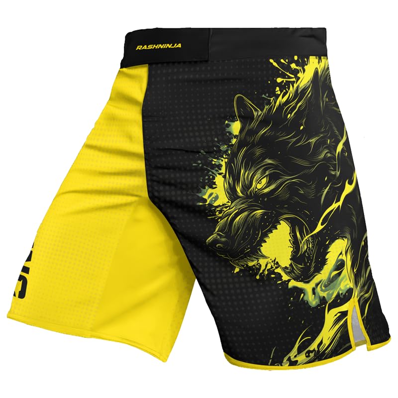 Amazon.com : RASHNINJA Wolf MMA Shorts for Training & Workout