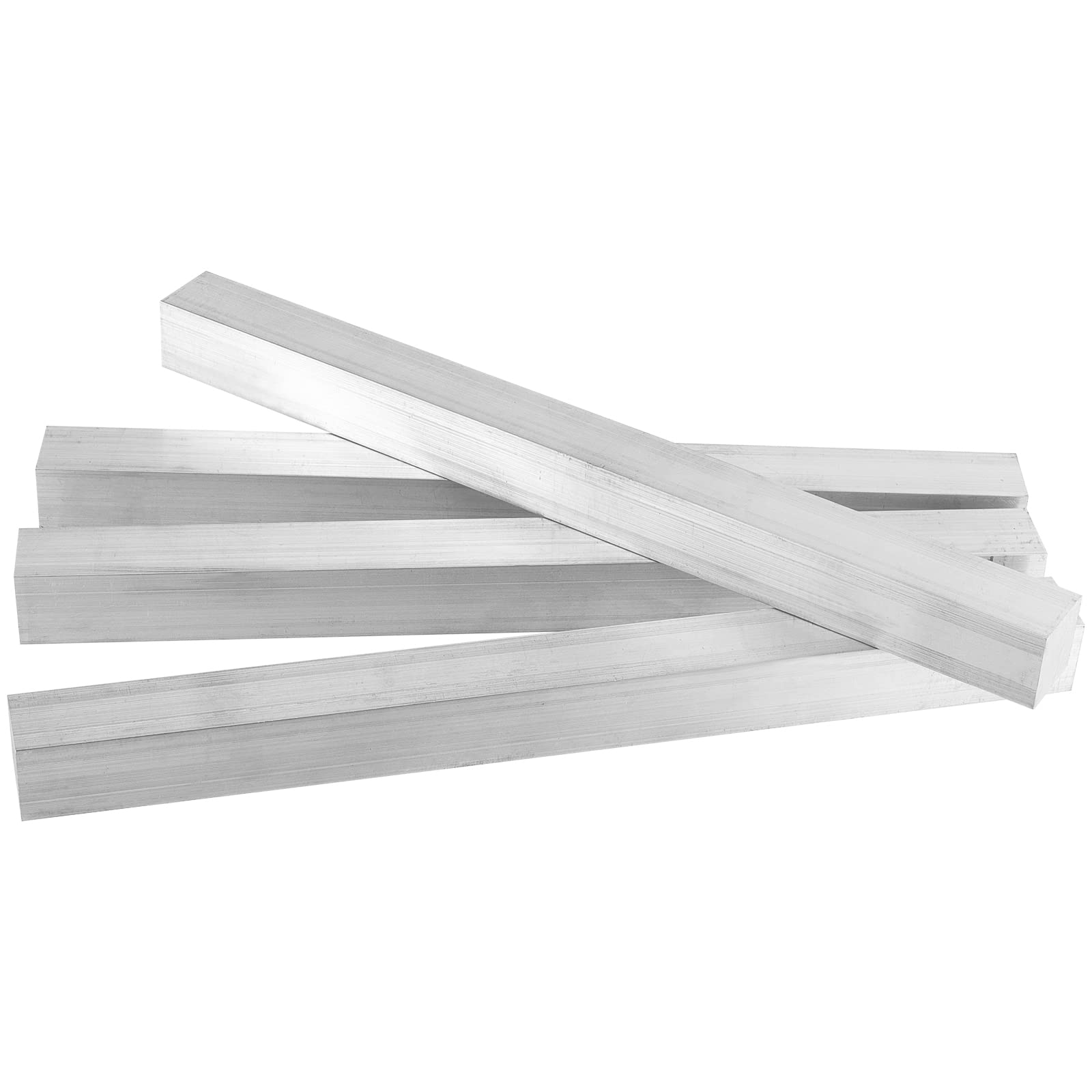 HOZEON 4 PCS 1 x 1 x 12 Inch Aluminum Bar, Square Togo