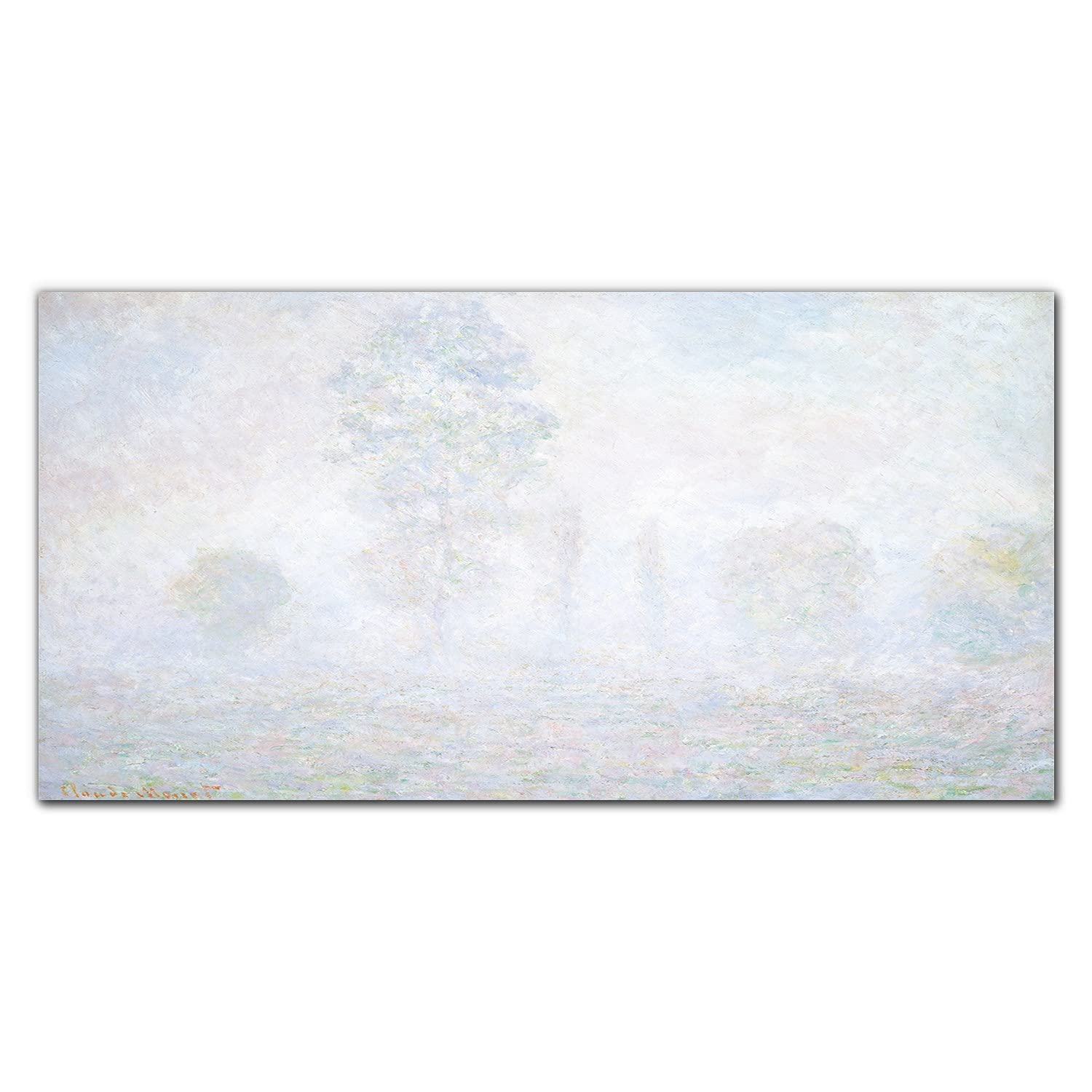 Photo sur verre arbres dans le brouillard tableau mural 100x50 - 8