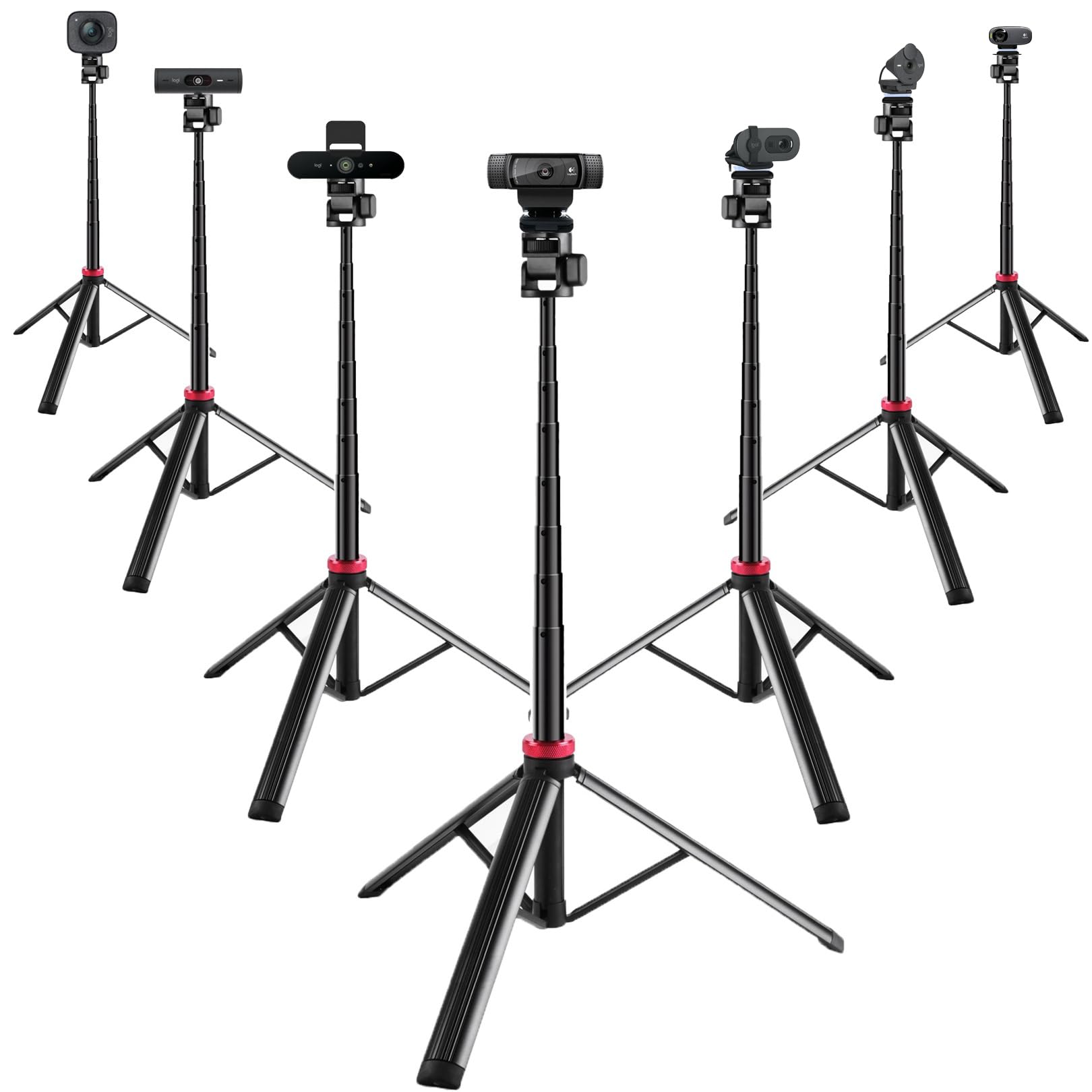 Trépied pour webcam Logitech Brio-101 C920x MX Brio 4K C922x C925e Brio 500 Brio 4K 80''