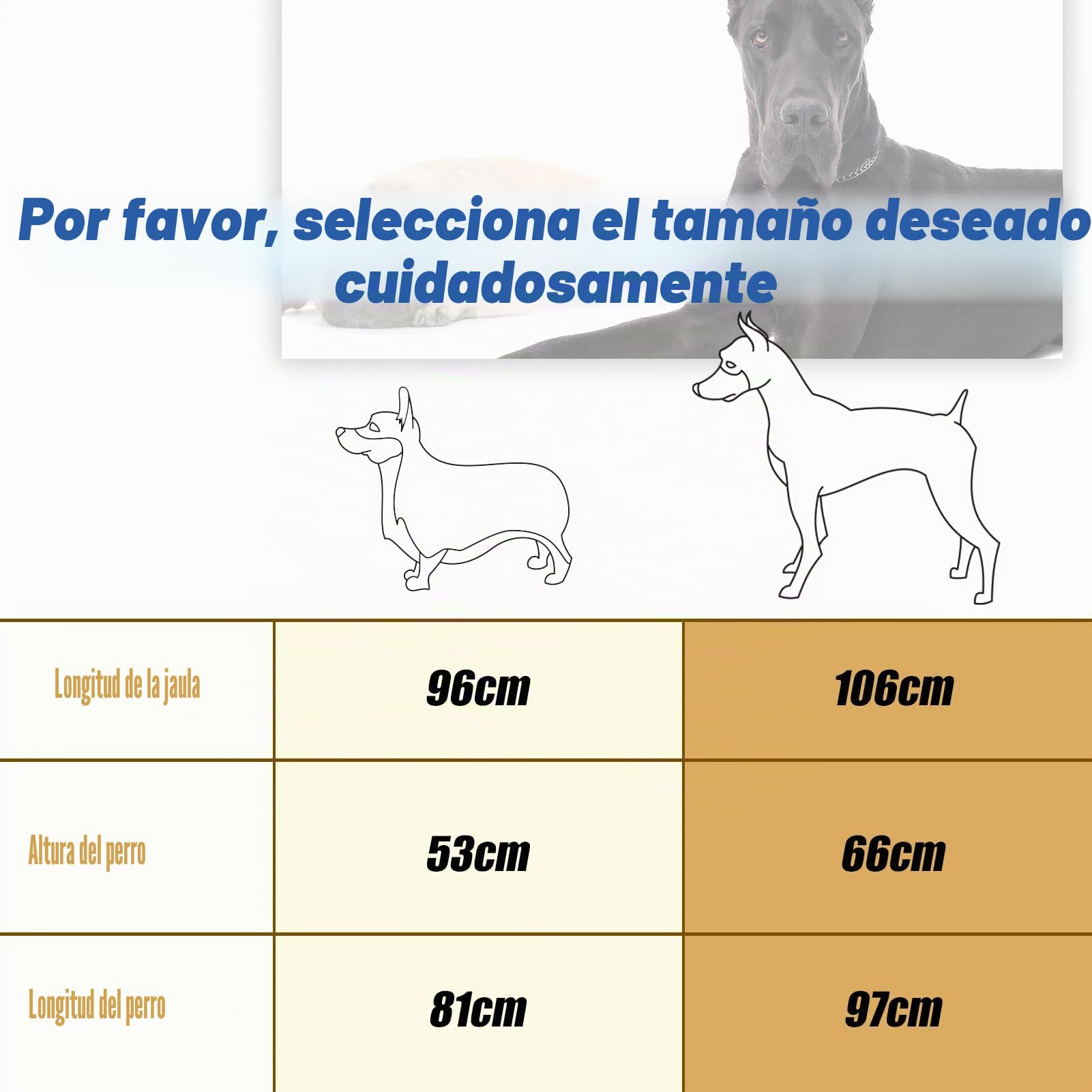 Gran Jaulas para Perros Grandes, perreras de Acero aleado Pesadas e indestructibles, con Ruedas bloqueables, Puertas Dobles y cerraduras robustas, jaulas para Perros de Alta ansiedad XL XXL