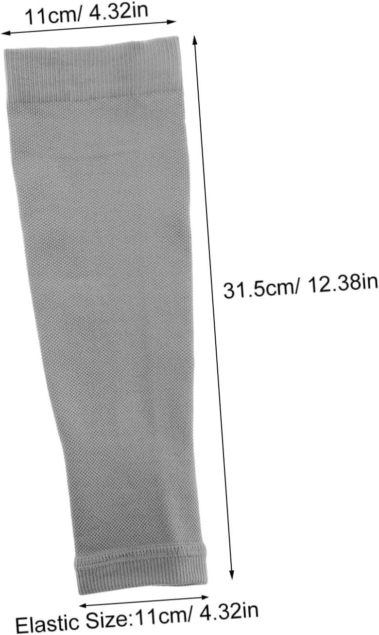 Toddmomy 1pair Calf Compression Sleeves for Men and Women Breathable Skin-friendly Shin Guard Leg Sleeves for Basketball Soccer Hiking and Running Activities