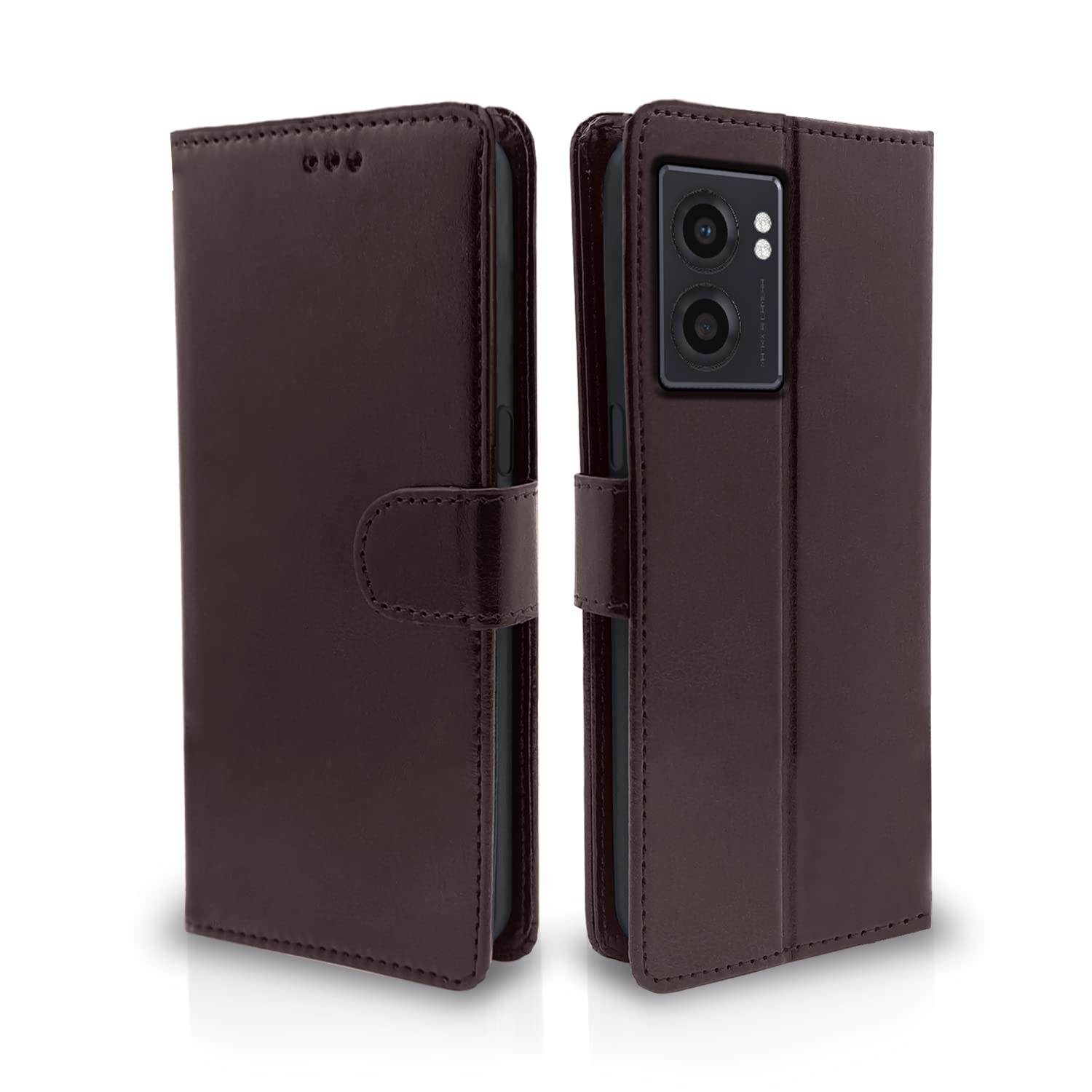 Pikkme Realme Narzo 50 5G / Oppo K10 5G / Oppo A57 Flip Case Leather Finish | Inside TPU with Card Pockets | Wallet Stand and Shock Proof | Magnetic Closing | Complete Protection Flip Cover (Coffee) (B0BMZ5GR4N) Amazon Price History, Amazon Price Tracker