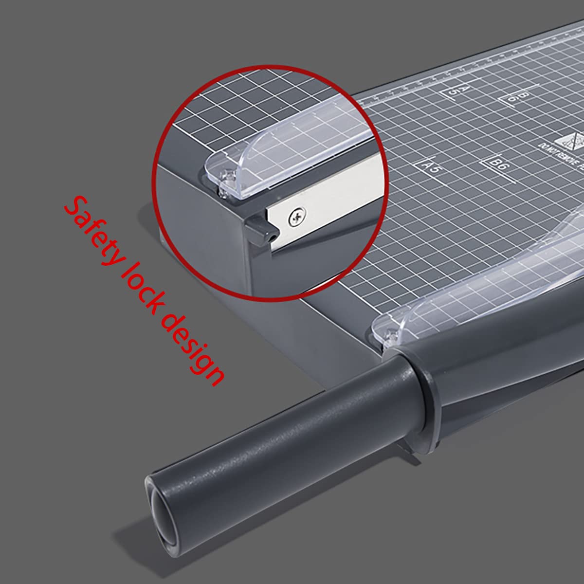 Guillotina de Papel A4 Con Almacenamiento De Cajones, Longitud De Corte De 12 '' Capacidad De 16 Hojas, Cortador de Papel Para Consumo De Oficina/Escuela/Hogar,B