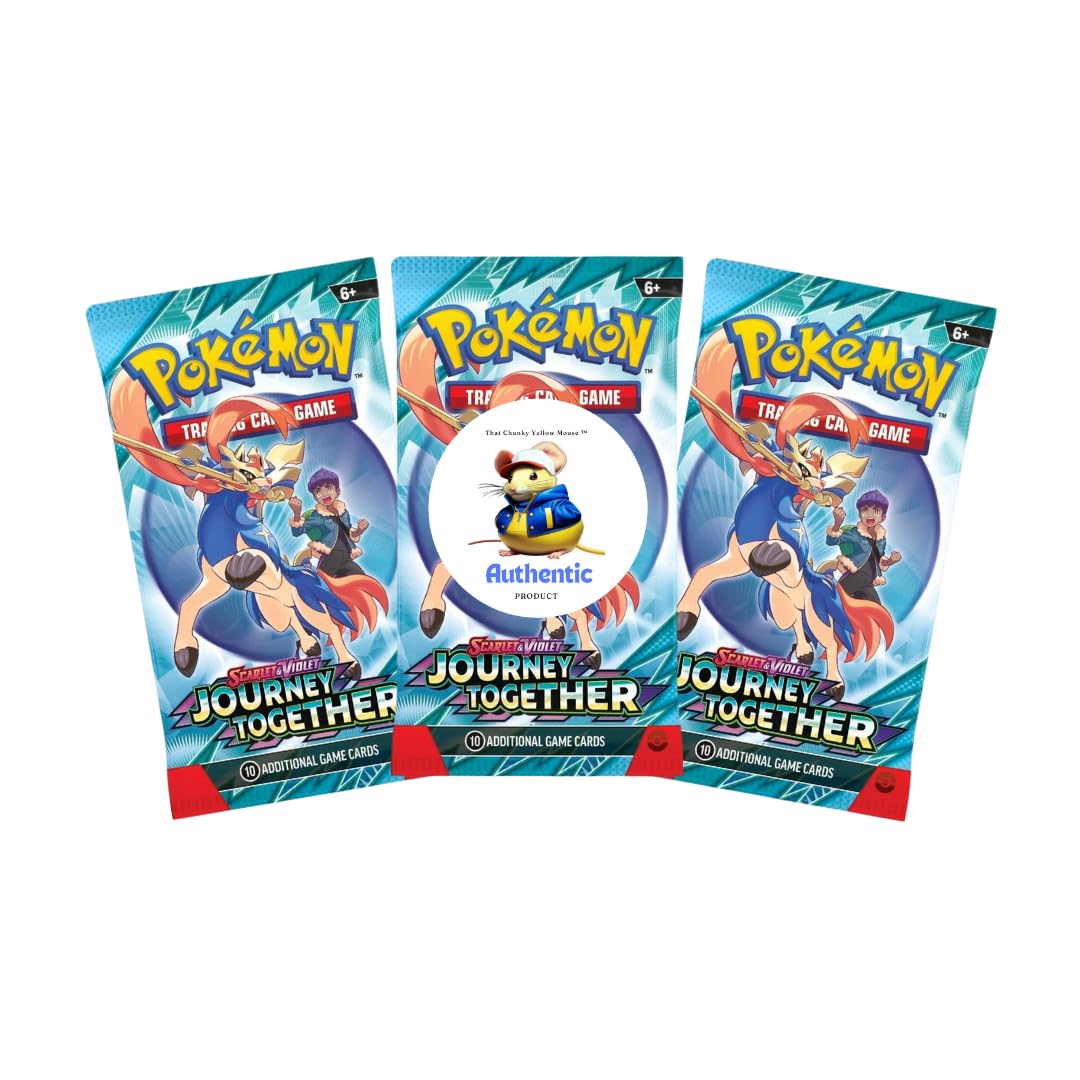 Journey Together Pokemon Booster Packs x 3 | Scarlet & Violet Set