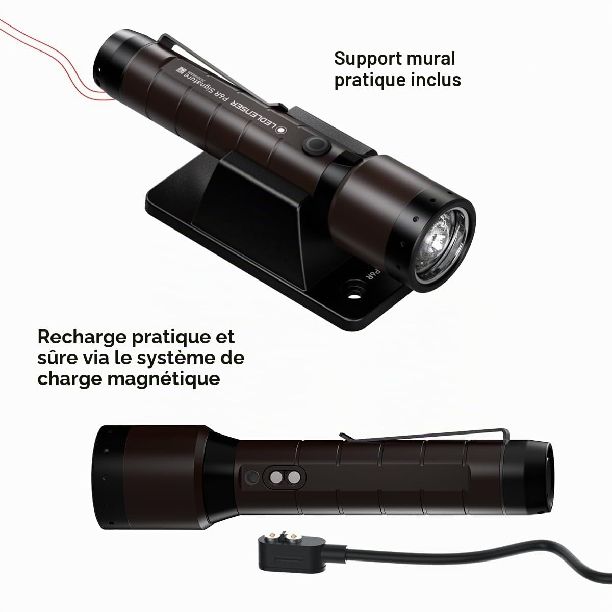 Ledlenser P6R Signature Lampe torche rechargeable 1400lm, 240m portée, IP68 | Mise au point réglable, 170 g, jusqu'à 60 h d'autonomie, modes SOS et Strobe, idéale pour la randonnée et le camping | 2020