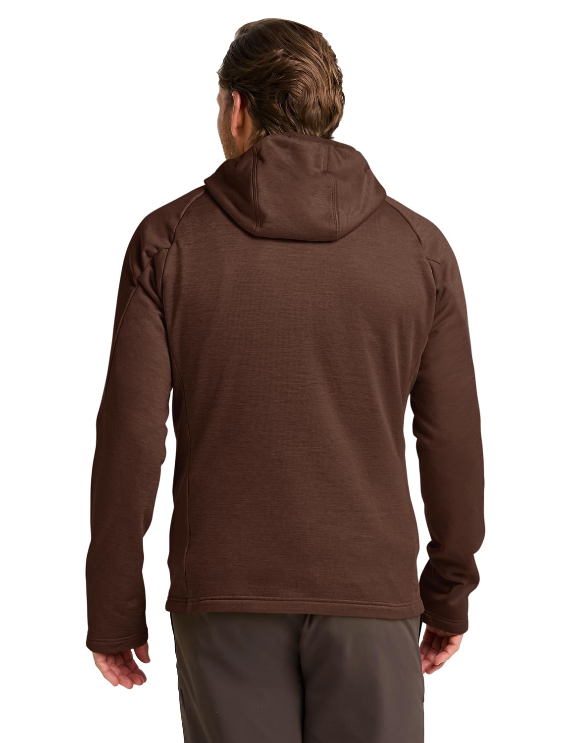 Jack Wolfskin Herren Peak District Hooded Fz M, Hot Choc, L EU – Ansicht 2