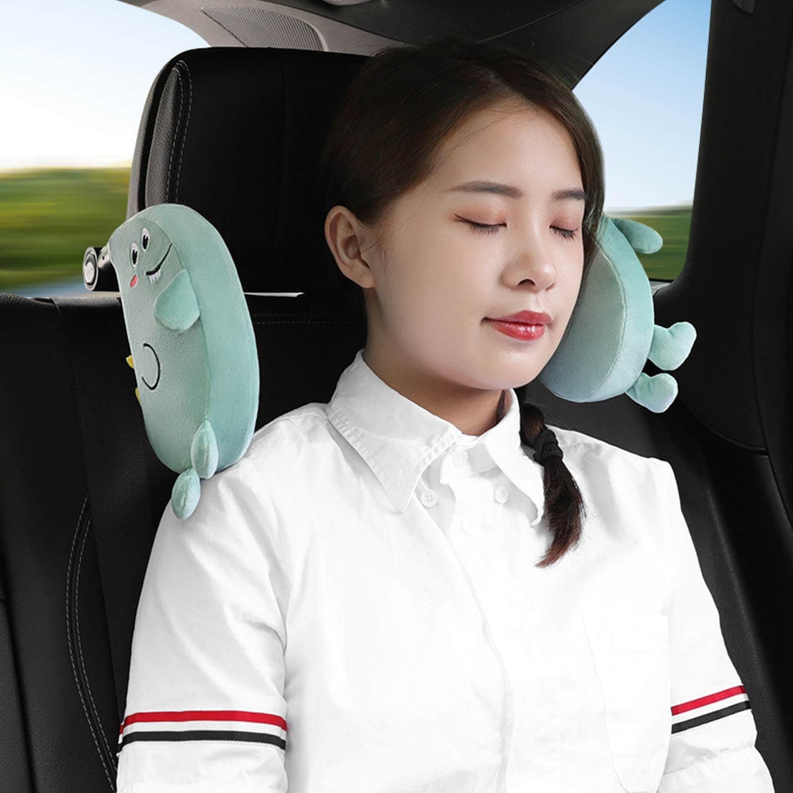 Cuscino Poggiatesta Auto Acunny - Ergonomico Per Bambini, Supporto Collo Per Viaggi - Foto 6