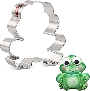 LILIAO Animal Frog Cookie Cutter, 3.6", Stainless Steel