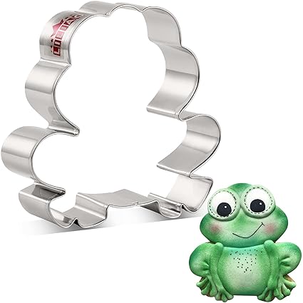 LILIAO Animal Cookie Cutter - Stainless Steel (Frog)