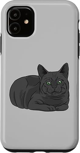 Miniatura 10 de iPhone 11 Pro Max My Russian Blue Cat - Funda de pelo corto británico para gatos